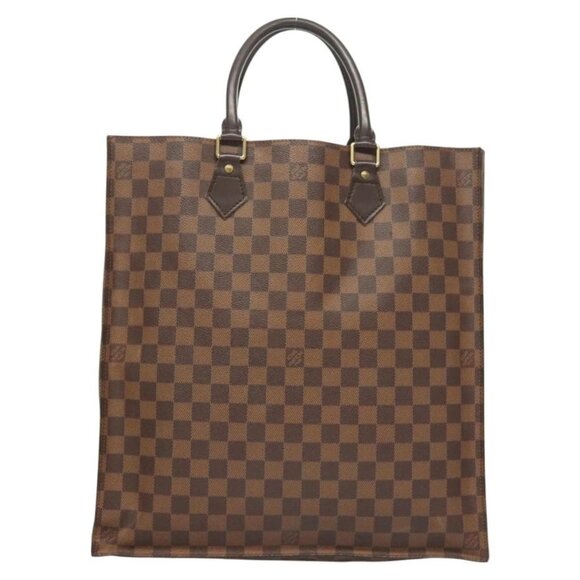 LOUIS VUITTON Damier Ebene Sac Plat Hand Bag N51140 LV Auth 118710 - Picture 2 of 16